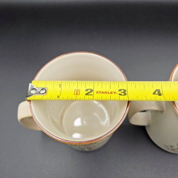 Manoir Collection Vintage Mugs Cabin Fishing Cup Coffee Stoneware Read - Picture 12 of 12